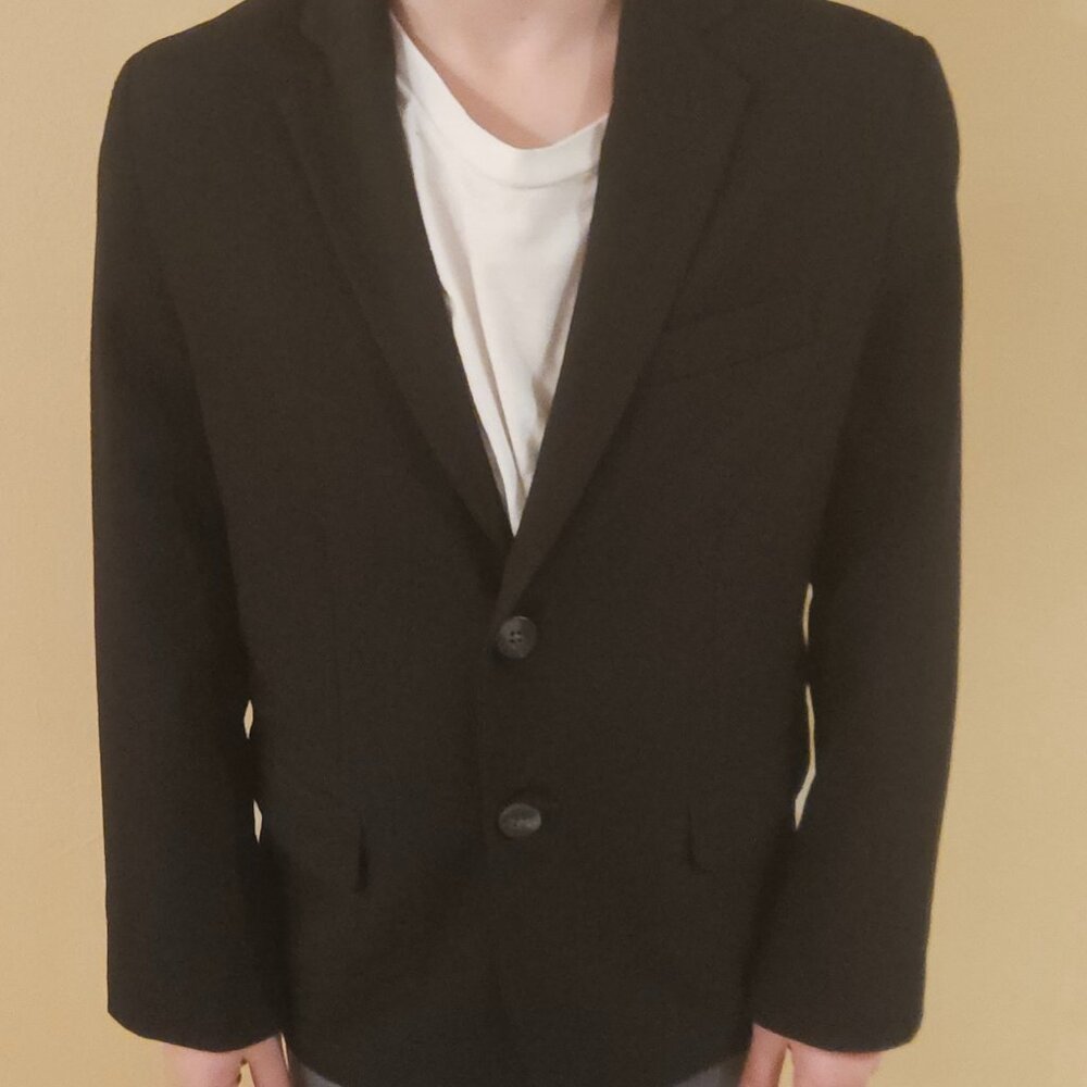 IZOD BOYS' BLACK SPORT JACKET, SIZE 10 (NWOT)